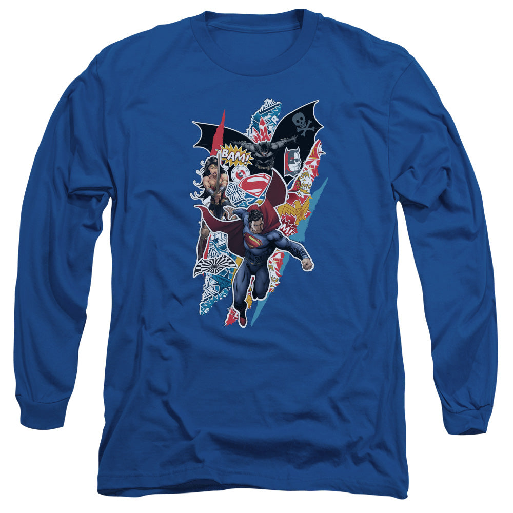 Batman v Superman Ripped Trio Long Sleeve T-Shirt