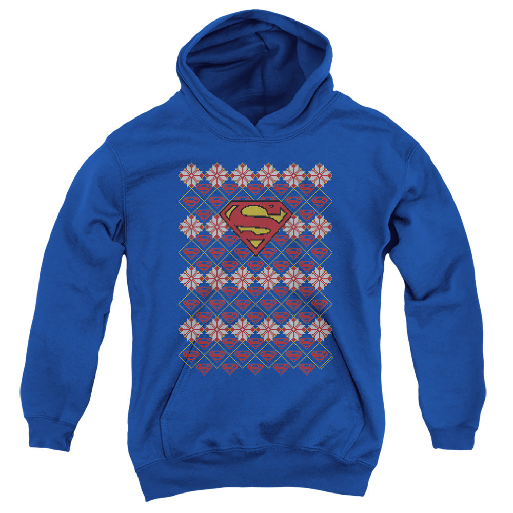 Superman Christmas Sweater Youth Hoodie
