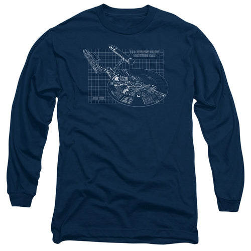 Star Trek Enterprise Blueprint Long Sleeve T-Shirt