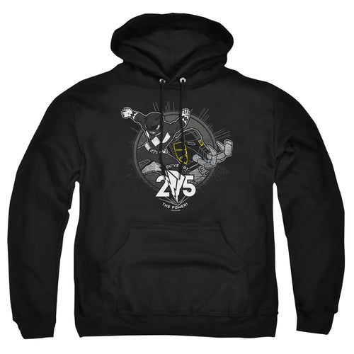 Mighty Morphin Power Rangers Black 25 Pullover Hoodie