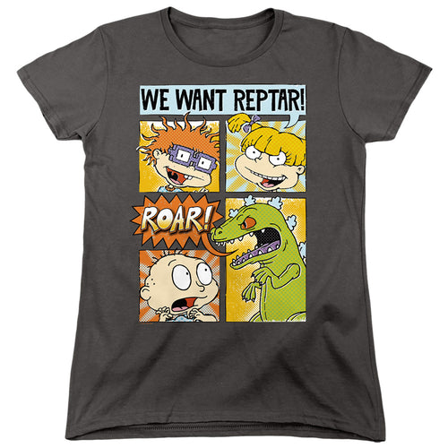 Rugrats We Want Reptar! Comic Womens T-Shirt