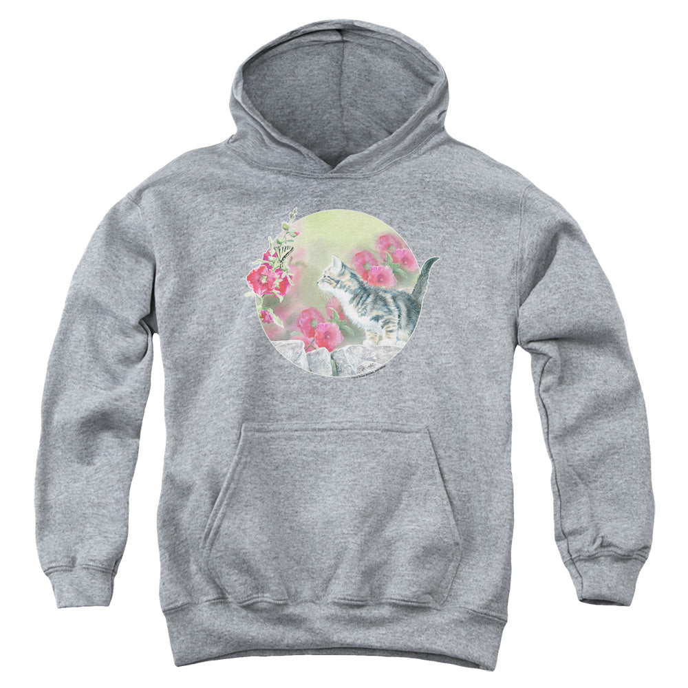 Wild Wings Kitten Flowers Youth Hoodie