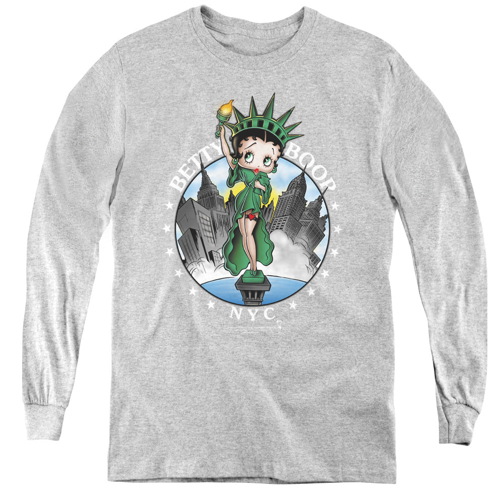Betty Boop NYC Youth Long Sleeve T-Shirt