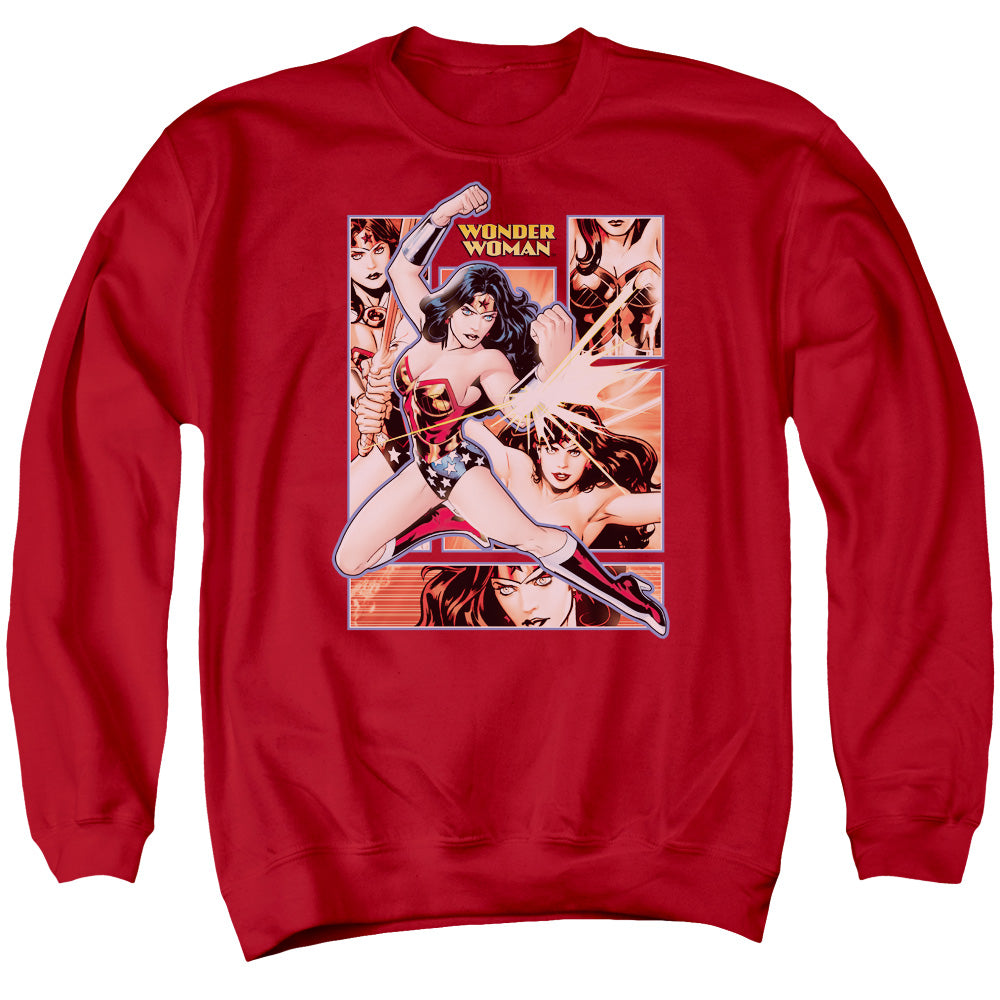 Justice League Wonder Woman Panels Crewneck Sweatshirt