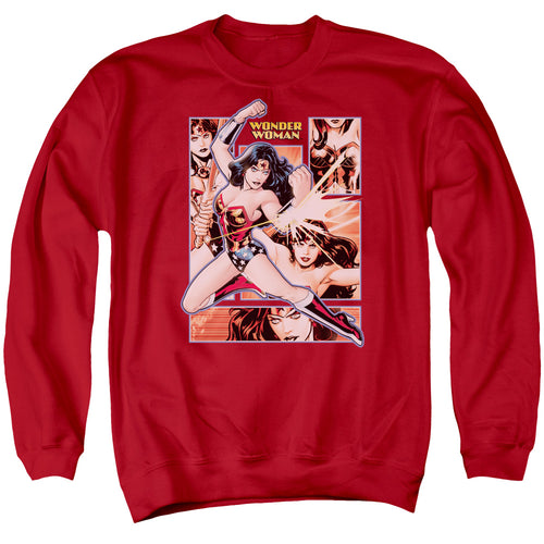 Justice League Wonder Woman Panels Crewneck Sweatshirt