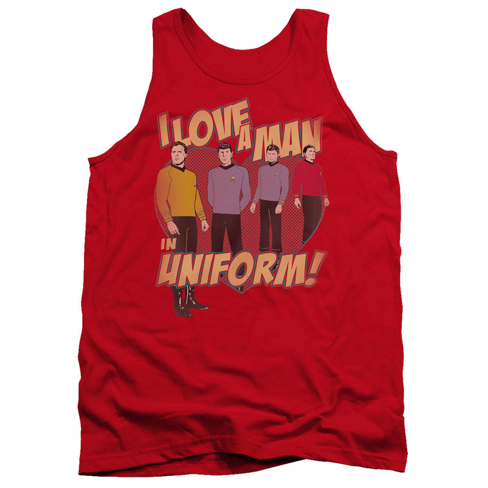 Star Trek I Love a Man in Uniform Tank Top