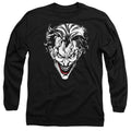 The Batman Joker Red on Black Long Sleeve T-Shirt