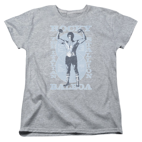 Rocky Gun Show Athletic Heather Womens T-Shirt