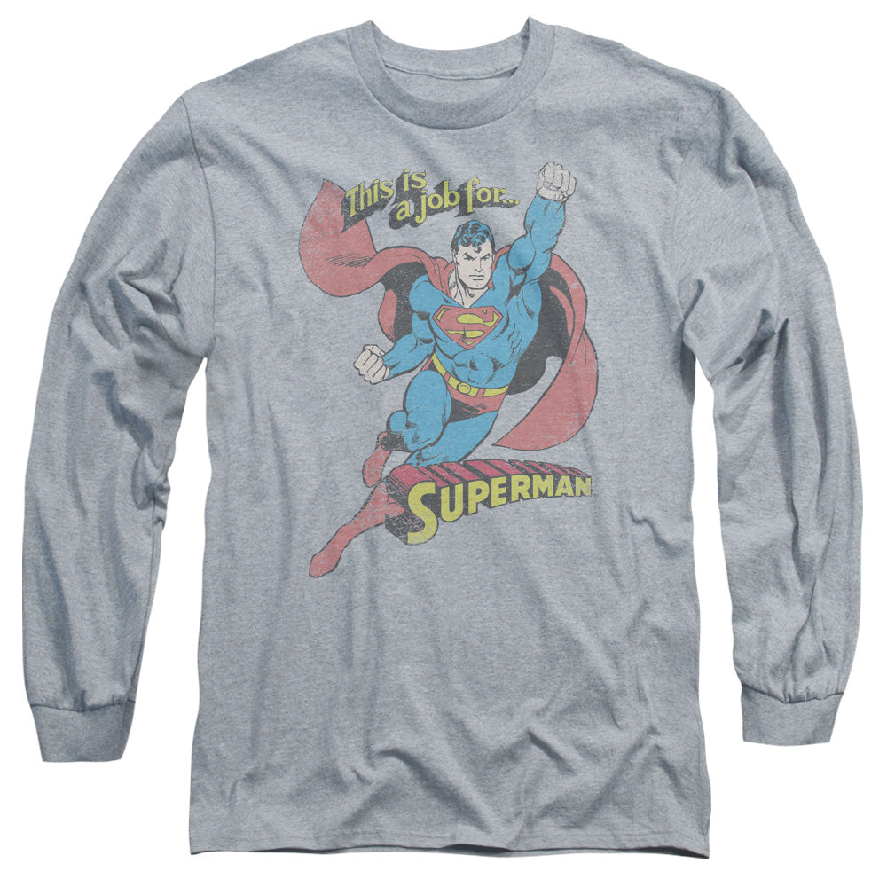Superman On the Job Long Sleeve T-Shirt
