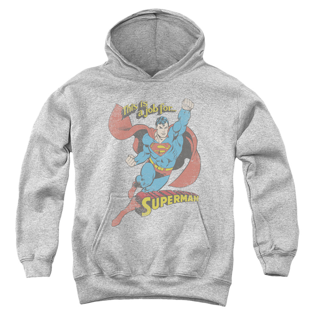 Superman On the Job Youth Hoodie