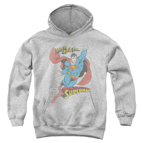 Superman On the Job Youth Hoodie