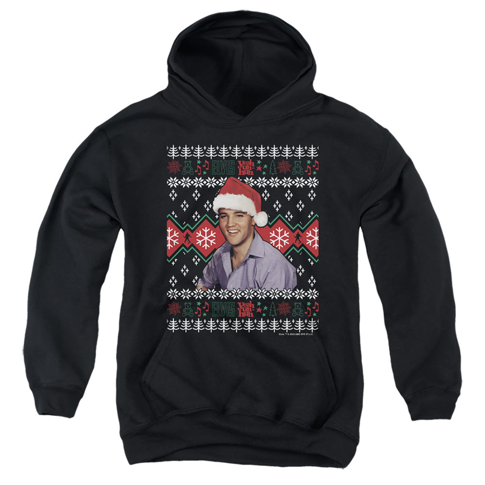 Elvis Presley Ugly Christmas Sweater Youth Hoodie