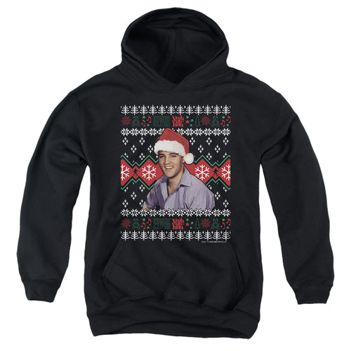 Elvis Presley Ugly Christmas Sweater Youth Hoodie
