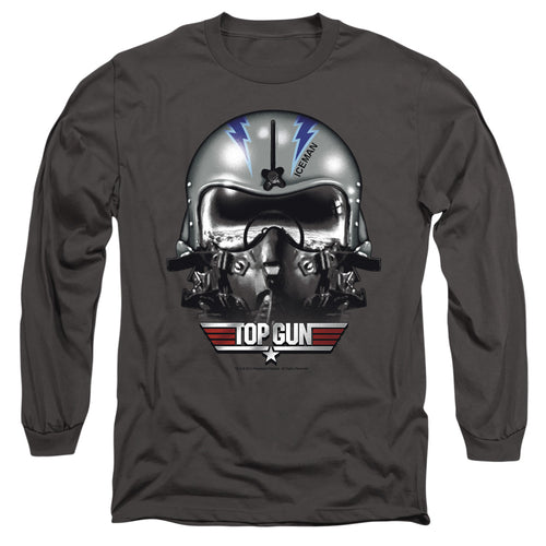 Top Gun Iceman Helmet Long Sleeve T-Shirt