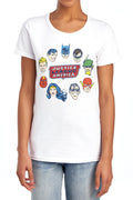 DC Comics Justice Head Circle Womens T-Shirt