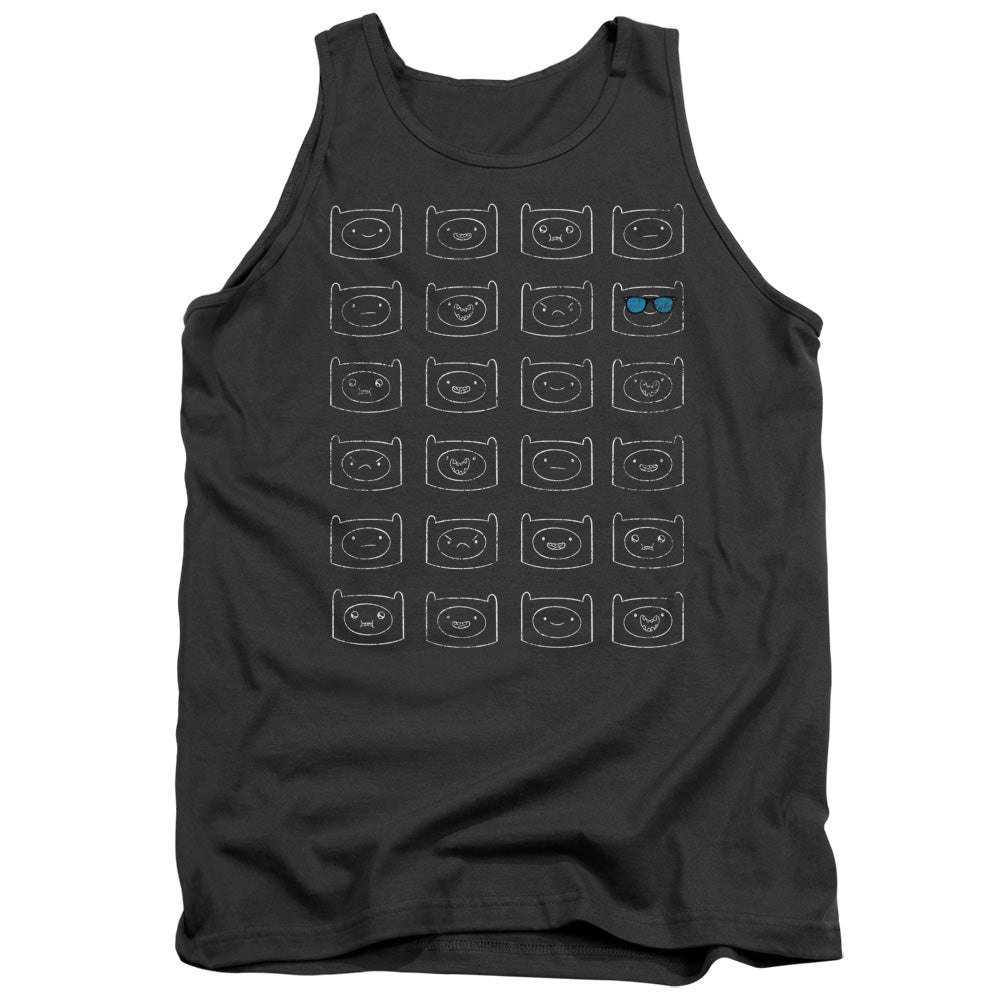 Adventure Time Finn Faces Tank Top