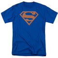Superman Blue & Orange Shield Royal T-Shirt