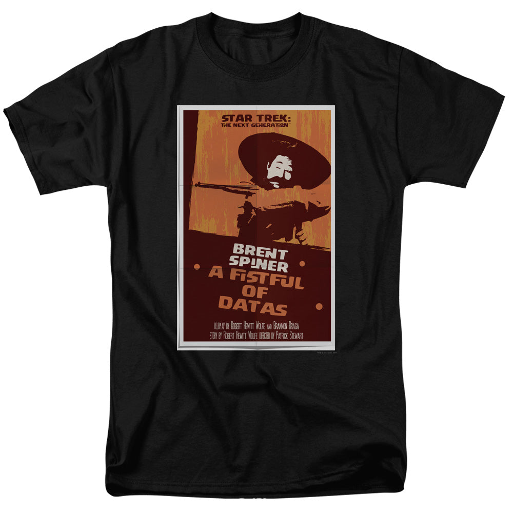 Star Trek A Fistful of Datas Black T-Shirt