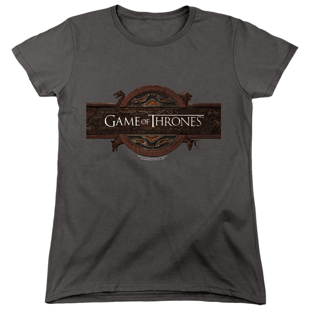 Game of Thrones Title Sequence Logo Womens T-Shirt