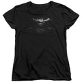 Batman v Superman Bw Logo Womens T-Shirt