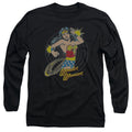 Wonder Woman Spinning Long Sleeve T-Shirt