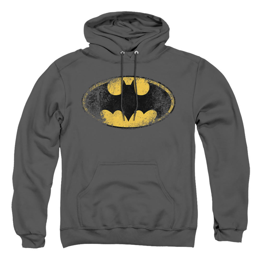 Batman Destroyed Logo Pullover Hoodie