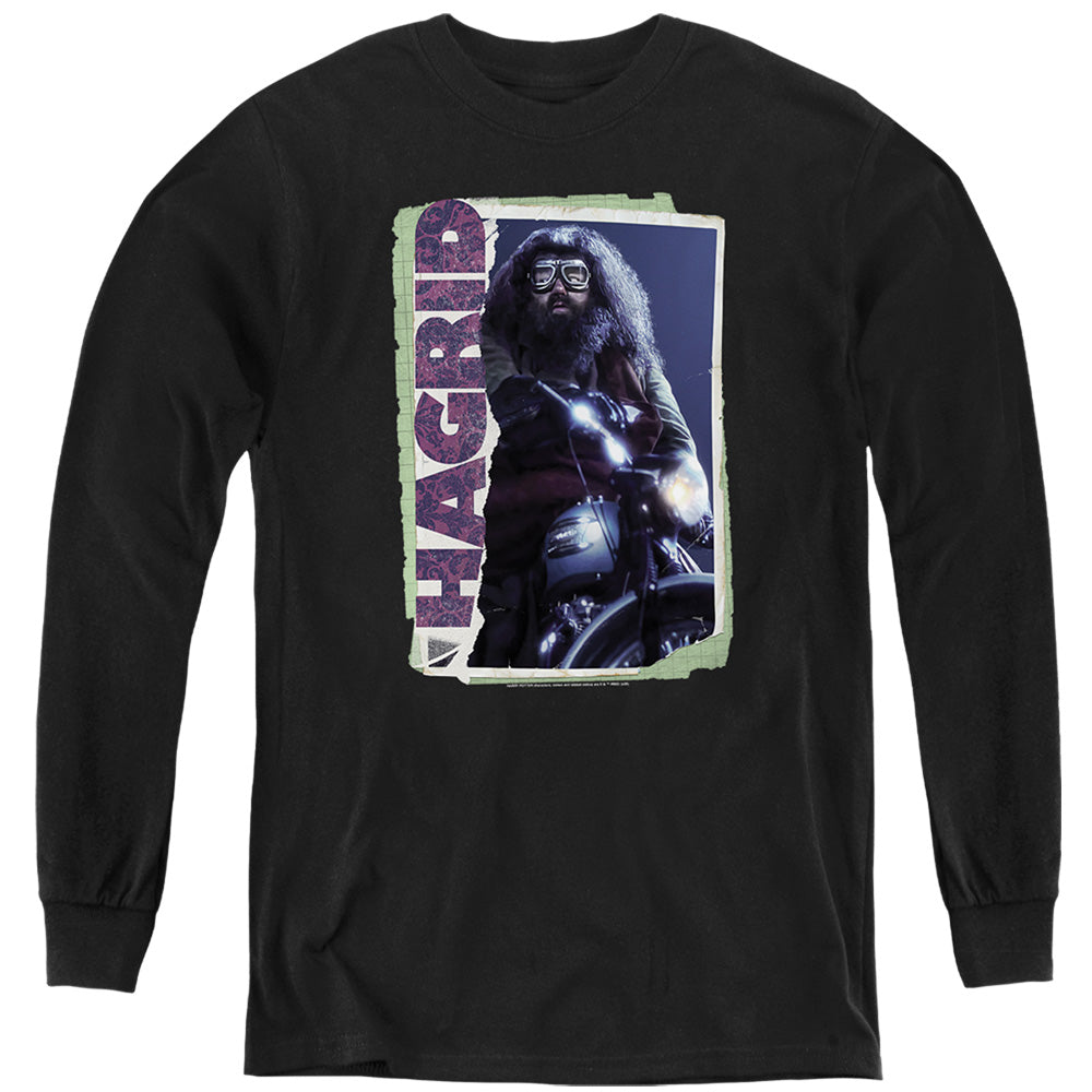 Harry Potter Rubeus Hagrid Photo Collage Youth Long Sleeve T-Shirt