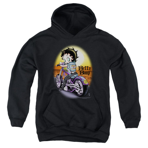 Betty Boop Wild Biker Youth Hoodie