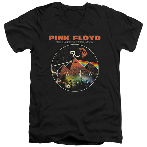 Pink Floyd Vintage Pyramids V-Neck T-Shirt