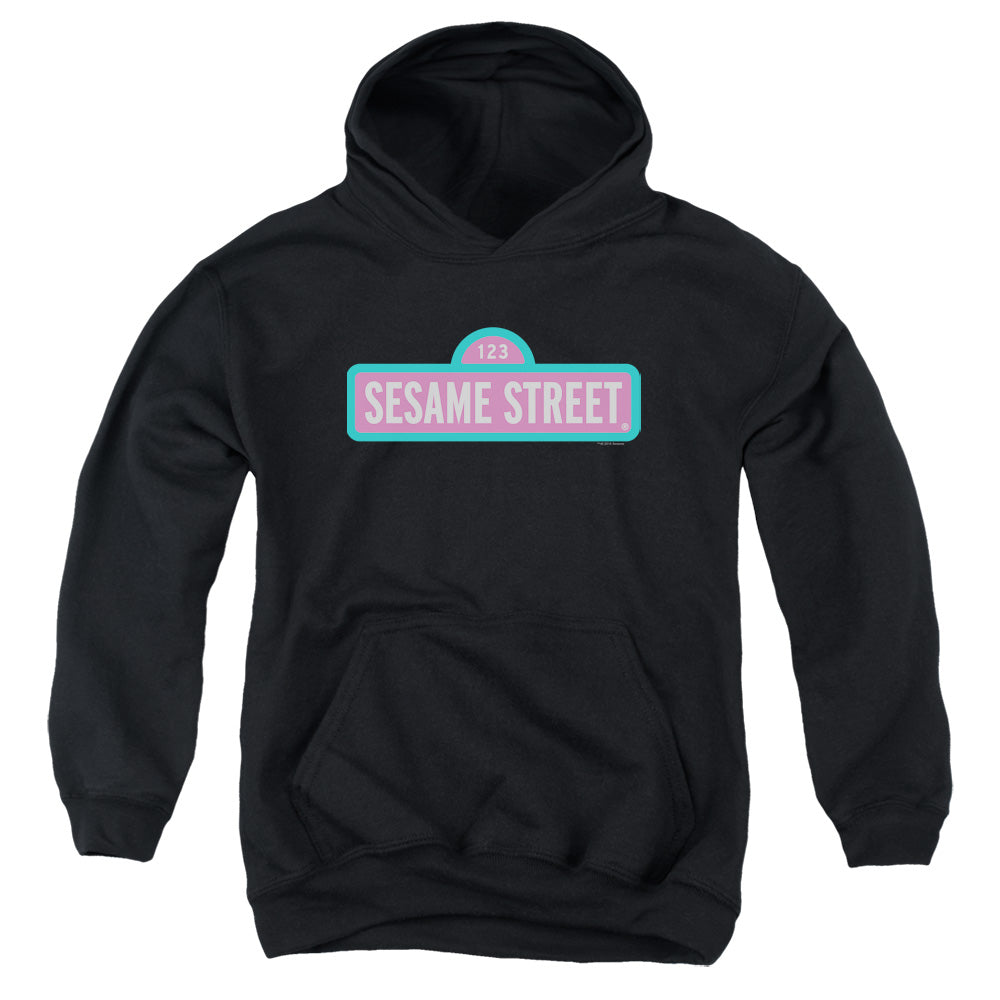 Sesame Street Pink Logo Youth Hoodie