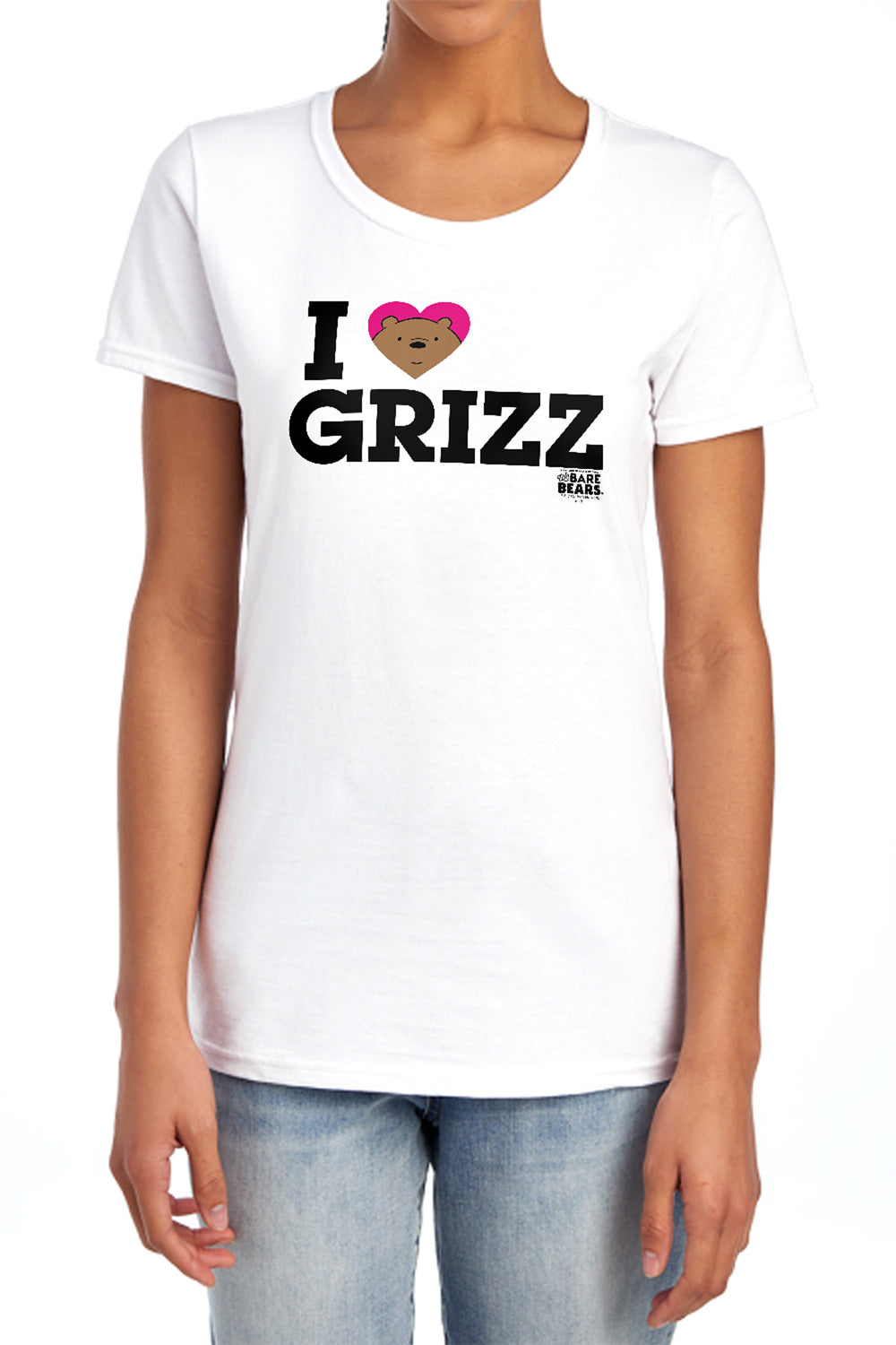 We Bare Bears I Heart Grizz Womens T-Shirt