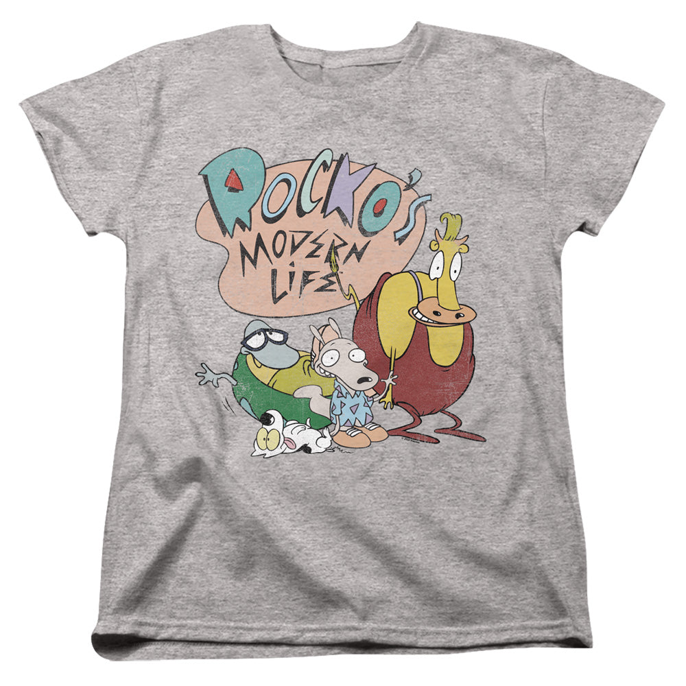 Rocko's Modern Life Logo Group Womens T-Shirt