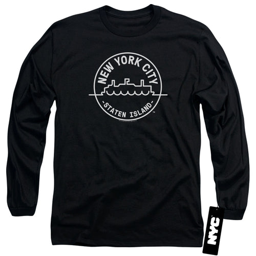 New York City Staten Island Badge Long Sleeve T-Shirt