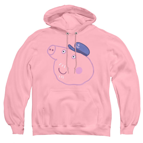 Peppa Pig Pink Out Grandpa Pig Face Pullover Hoodie
