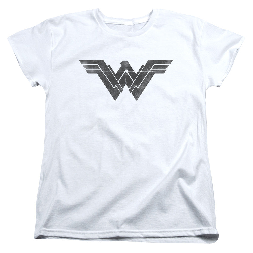 Batman v Superman Folded And Distressed Womens T-Shirt