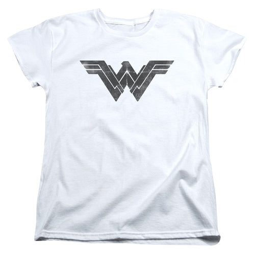 Batman v Superman Folded And Distressed Womens T-Shirt