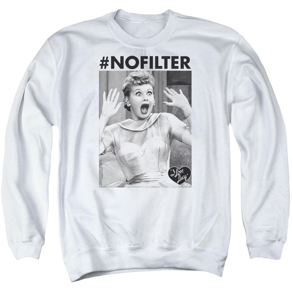I Love Lucy No Filter Crewneck Sweatshirt