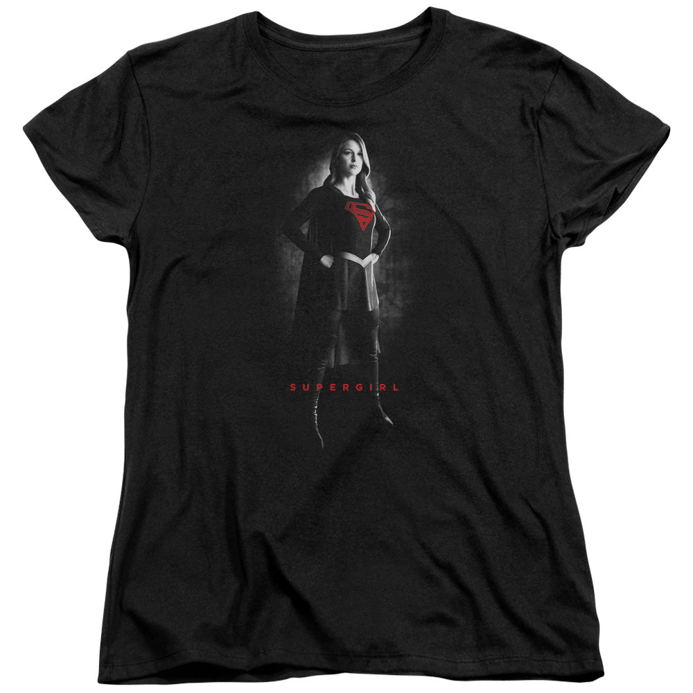 Supergirl Noir Womens T-Shirt