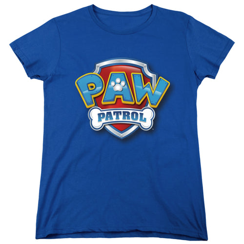 Paw Patrol 3D Logo Womens T-Shirt