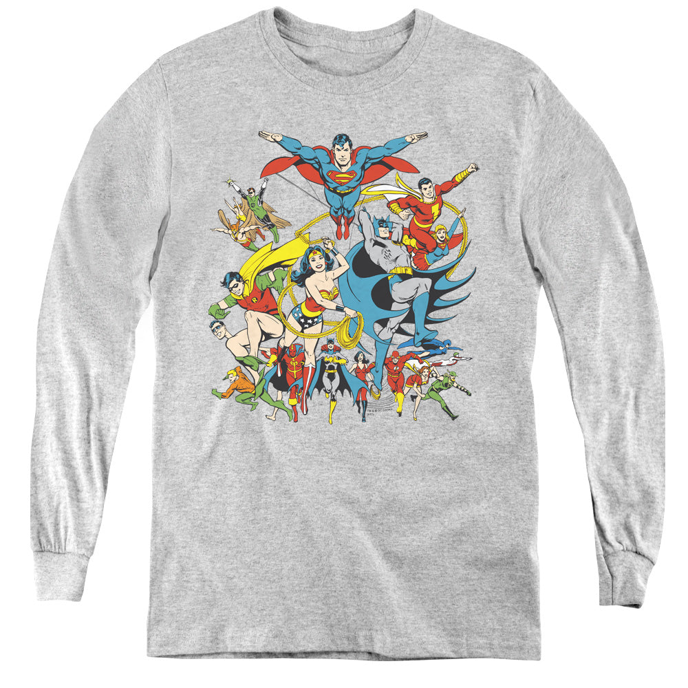 DC Comics Justice League Assemble Youth Long Sleeve T-Shirt