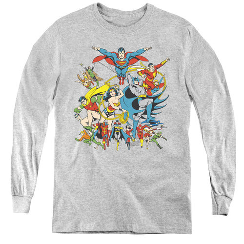 DC Comics Justice League Assemble Youth Long Sleeve T-Shirt