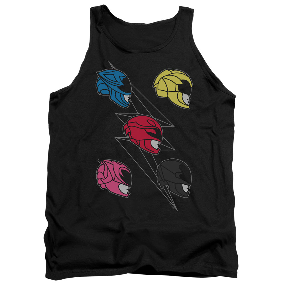 Mighty Morphin Power Rangers: The Movie Line Helmets Tank Top