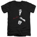 Bruce Lee The Dragon Awaits V-Neck T-Shirt