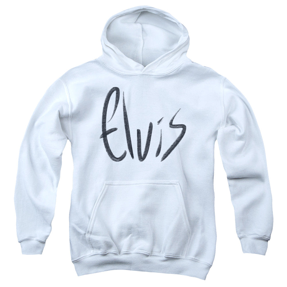 Elvis Presley Sketchy Name Youth Hoodie