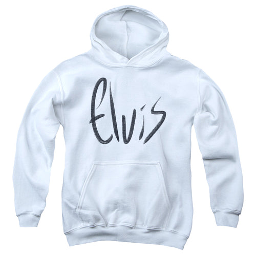Elvis Presley Sketchy Name Youth Hoodie