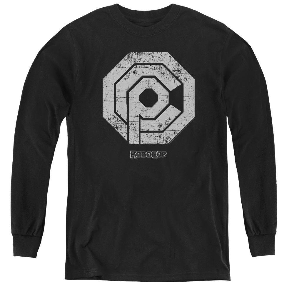 RoboCop Distressed OCP Logo Youth Long Sleeve T-Shirt