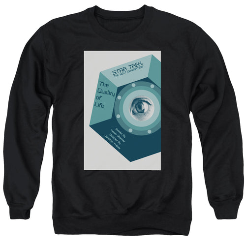 Star Trek The Quality of Life Black Crewneck Sweatshirt
