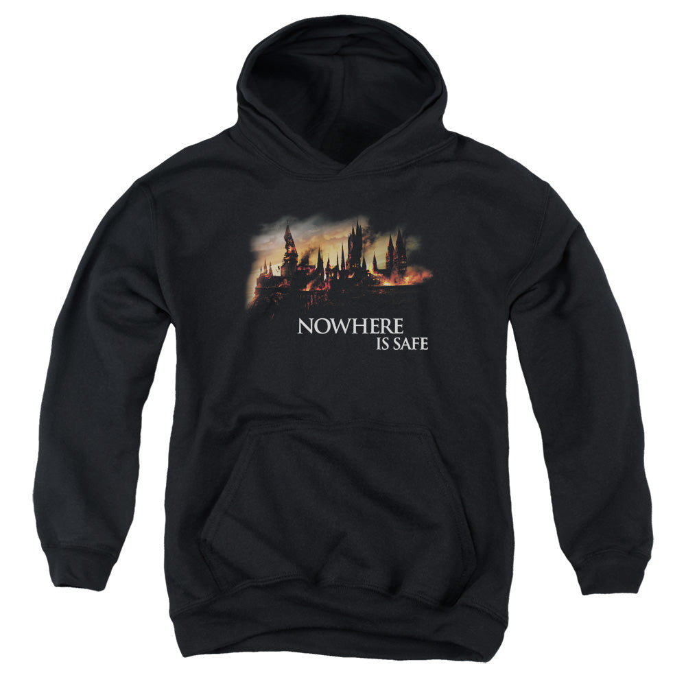 Harry Potter Burning Hogwarts Youth Hoodie