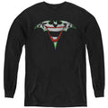 Batman Joker Bat Logo Youth Long Sleeve T-Shirt