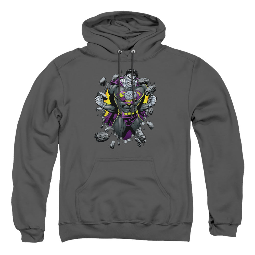 Superman Bizzaro Breakthrough Charcoal Pullover Hoodie